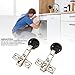 2 Pack 26mm Soft Close Hydraulic Hinges, Damping Hinge for Glass Cabinet Doors, Soft Closing Furniture Hinge (Full Cover)