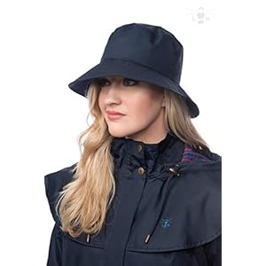 LightHouse Women’s Waterproof Bucket Rain Hat – Wide Brim Lined Outdoor Headwear