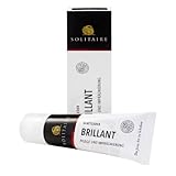 Solitaire BRILLANT 75 ml Schuh-Creme in der Tube, intensive Pflege und Imprägnierung für Schuhe, Taschen und Kleidung aus Leder, Farbe pflegeweiß