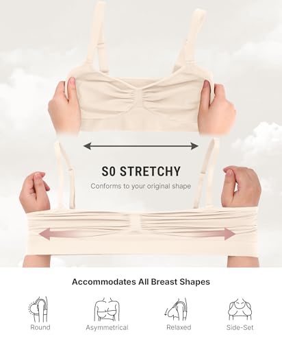 Image of FeelinGirl Bralettes for Women with Support Comfortable Bras No Underwire Seamless Everyday Bras