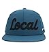 Paramount Outdoors Local 6-Panel Rope Cap Puff Embroidery Local Baseball Cap Hat Comfort Snapback(Slate Blue - One Size)