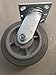 Colson Casters - Swivel - 6"Dia.X2"W Gray Round Tread Wheel With Performa Rubber-Polyolefin Core