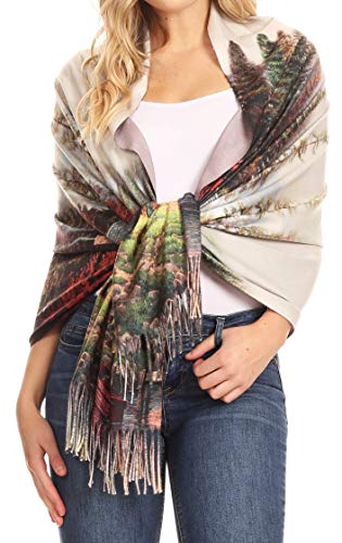 Écharpe foulard imprimé doux pour peau sensible étoffe légère colorée