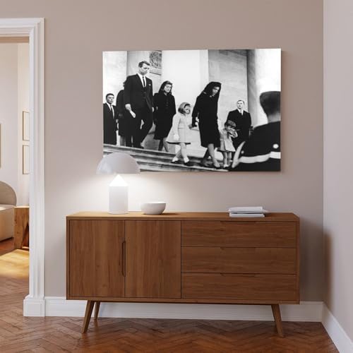 Impression sur toile Robert et Jacqueline Kennedy décoration salon - 6