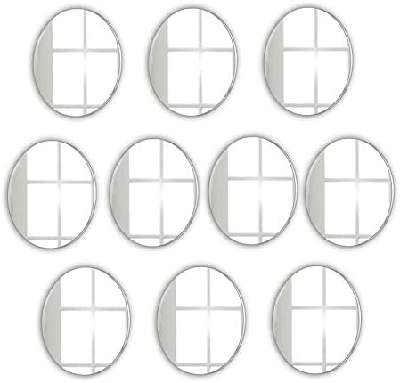 Frameless Circle Bathroom Mirror Lightweight Shaving Mirror Stick on Mirror