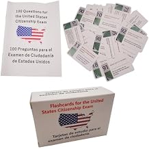 US Citizenship Flash Cards 2026 - Bilingual English/Spanish Naturalization Test Study Guide with 100 Civics Q&A, Ideal Citizenship Gifts