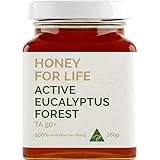 Honey for Life Eukalyptus Honig TA50+ ~ 3x stärker als Manuka Honig 550 MGO (>= MGO 1600+) | Westaustralien Rohhonig, Zertifiziert im Glas | Übertrifft Honig Manuka Honig 1000 MGO - 260g