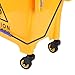 Focket Mop Bucket, 20L Side Press Wringer Mop Bucket with Wheels Commercial Grade Floor Cleaning for Restaurants Offices Industrial Sites
