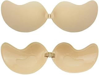 ZYXZHXhxll Super Sticky Invisible Strapless Push Up Bra Self Adhesive Reusable Backless Bras for Women - Push Up Bra