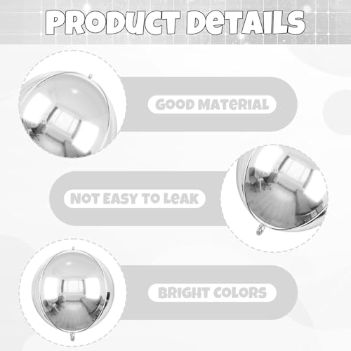 Image of 6pcs 22 inch Blue Silver Red Star Balloons and 4D Large Foil Balloons, Red Silver Star Balloon Dark Blue 4D Foil Aluminum Balloon For Birthday Baby Shower Independence Day Party Wedding Decorations