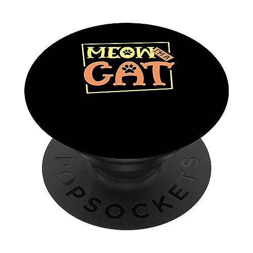 Miau Soy Gato | Animales Mascotas Amante | Gatos Gatitos Dueño PopSockets PopGrip Intercambiable