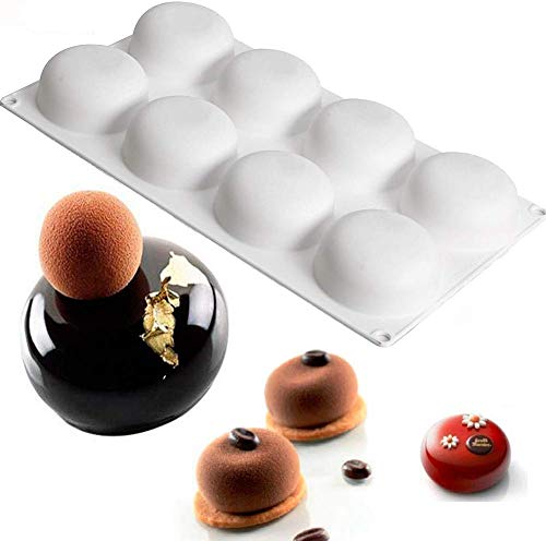 DUBENS 8 Loch Runde Silikon Kuchen Form Niedliche Für küche Mousse Schokolade Mould Gelee Kreative Dekorative Backen Werkzeuge Kuchen Accessiores Cover