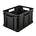 Produktbild keeeper Eurobox M Aufbewahrungsbox, robuster Kunststoff (PP), 35 x 27 x 22 cm, 16 Liter, Eco Graphit