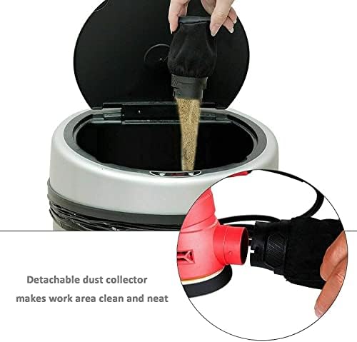 Random Orbital Sander 240W 1200RPM 125mm Sandpapers, 6 Pcs Sandpapers, Dust Collection Bag, 360°Rotating Sanding Base Plate, Electric Sander Ideal for DIY Sanding Polishing Wood