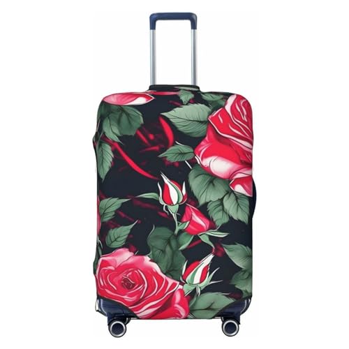 Rose Flower Floral Luggage Covers For Suitcase Approved,Suitcase Cover Protector Fit 18-32 InchLuggage