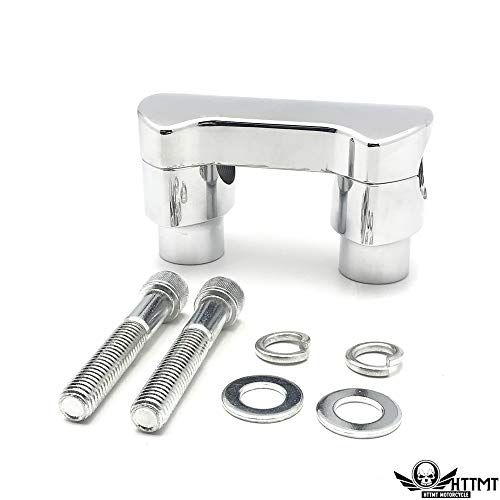 Smt- Black Springer Front End & Handlebar Adapter & 2" Bar Riser Compatible With Harley Custom #TOP7