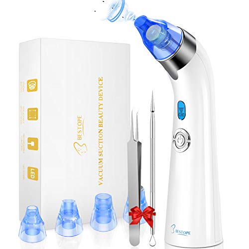 Preisvergleich Produktbild Mitesserentferner Mitesser Entferner BESTOPE mit 4 Austauschbare Schönheit Köpfe Mitesser Sauger Porenreiniger Blackhead Remover Professionell Pickelentferner Porensauger Set