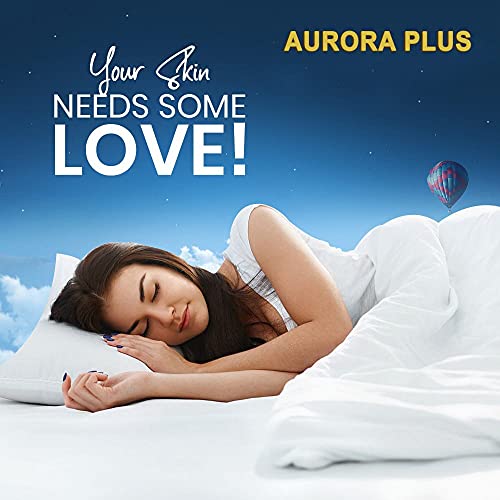 Aurora Plus Certified 100% Pure Egyptian Cotton King Blue Sheet Set – 800 Thread Count- 4 Piece- Sateen Weave- Long Staple Combed Cotton-Extra Soft Smooth Silky- Sateen Weave (King,Blue) #TOP6