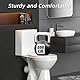 Toilettendeckel mit Absenkautomatik,WC Sitz Quick Release Funktion und Softclose - Einfache Montage Klodeckel aus Duroplast Toilettensitz,Antibakteriell,bis 250 kg, Abnehmbar,Klobrille Oval