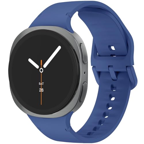 Image of VEMIGON Sport Band Compatible with Samsung Galaxy Watch 8 /8 Classic, No Gap One Click Soft Silicone Replacement Strap for Galaxy Watch 8 40mm 44mm /8 Classic 46mm
