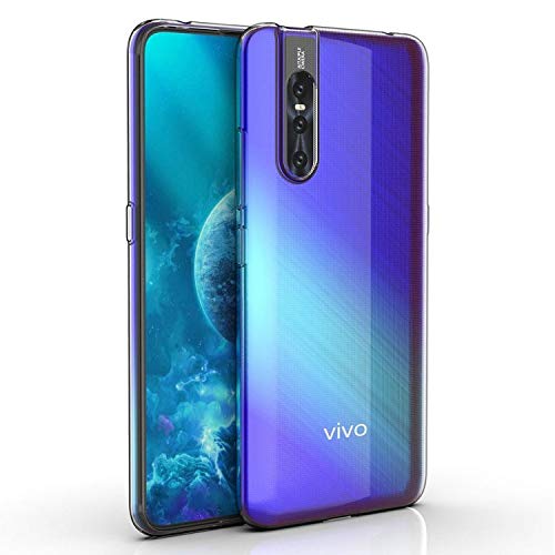 Image of Case Creation Back Cover vivo v15 pro Imported 0.3mm Crystal Clear totu Silicone Transparent Flexible Soft Corner Protection with TPU Slim Back Cover case Color Cover for vivo v15 pro - Transparent