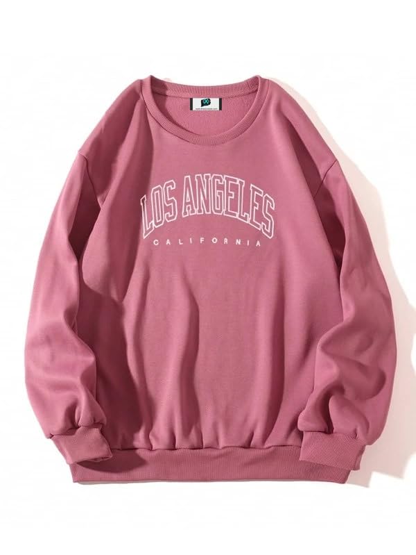 Image of SXV 'Los Angeles California' Printed Cool Aesthetic Drop Shoulder Oversized Sweatshirt