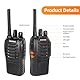 Walkie Talkie 16 Kanäle CTCSS/DCS - Wiederaufladbares Walkie Talkie 1500mAh, Professionelle PMR-Funkgeräte Reichweite 3-5 km, für Baustellen, Wandern, Sicherheit BF-88E