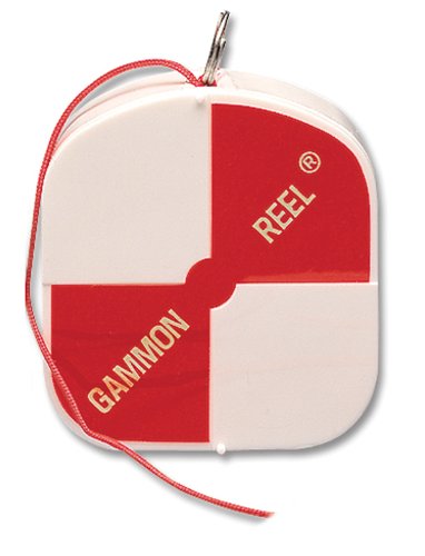 Gammon Reel 12' White & Orange Flo Red For Plumb Bob, Surveying, Retractable String 11-729 #TOP17