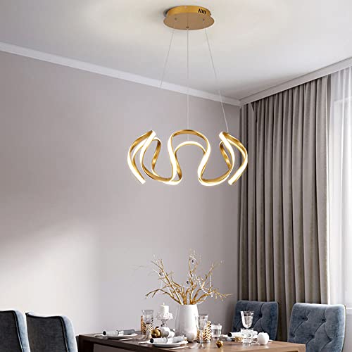 Lustre anneau de fleur irrégulier design minimaliste en fer