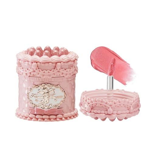 Flower Knows Strawberry Cupid Cake Lip Cream,Long Lasting Soft Pink