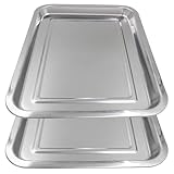 2 Pack Stainless Steel Tray - Autdor Metal Tray 13.5