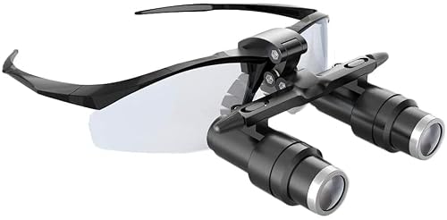 asdchZen Magnifying Glasses Dental Loupes,Black Frame Binocular Dental Loupe Surgical Magnifier,6X Beauty Comes