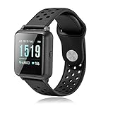1.3”Fitness Tracker for Women Men Kids(3 Colors),with Blood Pressure Heart Rate Sleep Monitor,Pedometer,Calorie Counter,IP67 Waterproof Smartwatch for Boys Girls