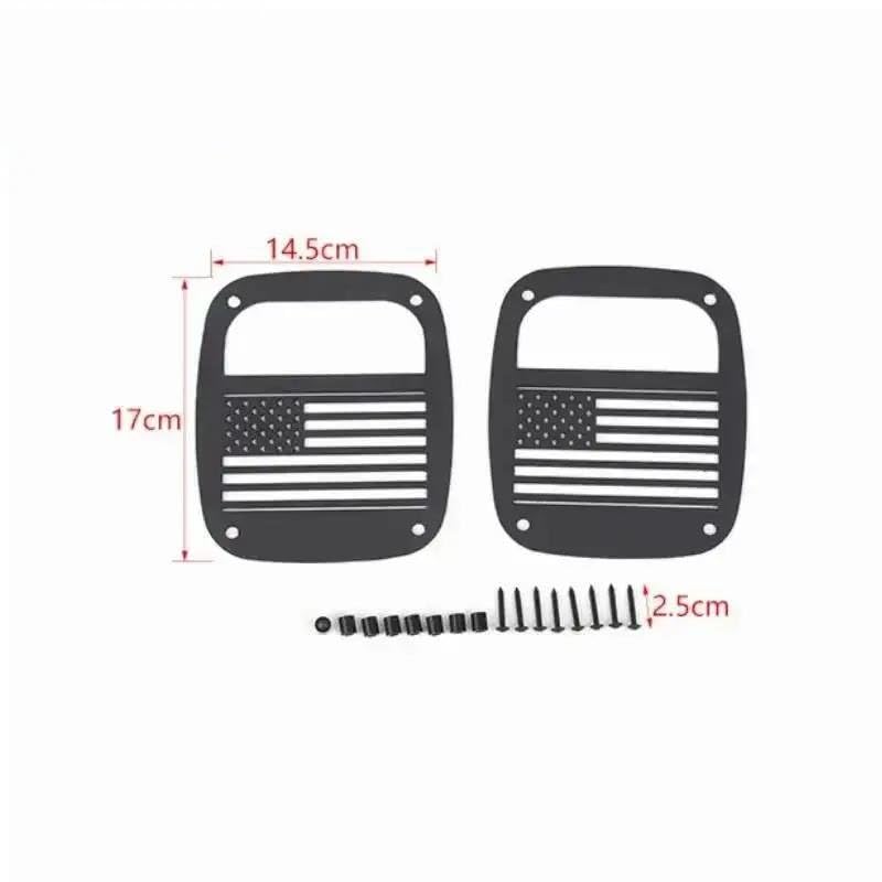 Coque extérieure feu arrière Wrangler TJ cache de protection pour auto