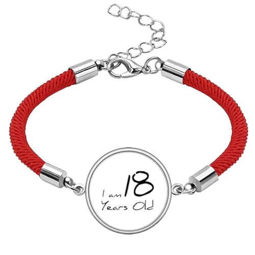 Pulsera de cuerda roja hecha a mano amuleto de la suerte para jóvenes