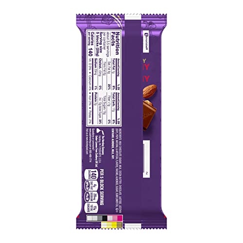 Cadbury Dairy Milk Fruit & Nut Milk Chocolate With Raisins And Almonds Full Size, Individually Wrapped Candy Bars, 3.5 Ounce (Pack Of 14) #TOP1