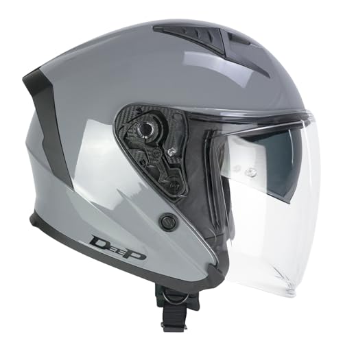 CGM Casco open face, 127A DEEP MONO Grigio, M (57-58cm)