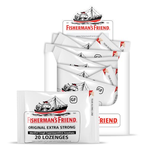 Fisherman's Friend Original Extra Strong Cough Drops, 20 Drops x 24 Pack