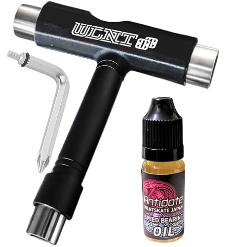 WalnutSkate スケボー ツール (T-ツール+高速ベアリングオイルセット)の商品画像（Amazon）