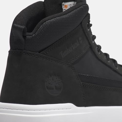Timberland Timberland Men's Allston Mid Lace Up Sneaker, Black Nubuck, 8 Medium