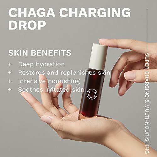 Serumkind Chaga Charging Drop - Nourishing And Hydrating Face Serum – Chaga Mushroom And Ginseng Extract – Deep Hydration For Extremely Dry Skin - Vegan, Cruelty Free, Unscented – 1.01 Fl.oz. #TOP1