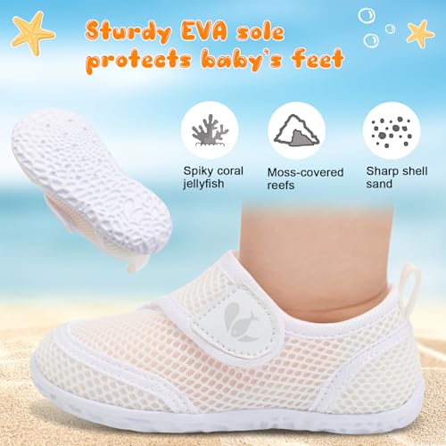 Image of FEETCITY Toddler Water Shoes Boys Girls Swim Shoes Quick Dry Kids Aqua Socks Barefoot for Beach Swimming Pool