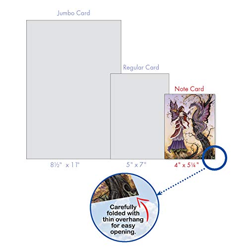 The Best Card Company - 20 Cute Kids Cards Boxed (4 X 5.12 Inch) - Assorted Blank Set (10 Designs, 2 Each) - Fantastic Faeries Am3367Ocb-B2X10 #TOP6