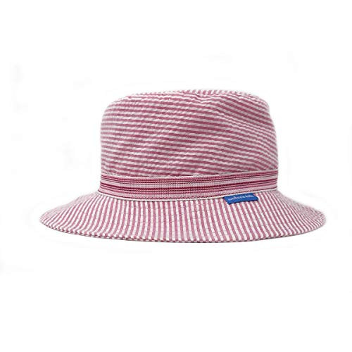 Wallaroo Hat Company – Sawyer Sun Hat – Wide Brim Packable Hat With Adjustable Sizing And Upf 50+ Sun Protection – Ideal Sun-Smart Hat For Outdoor Play And Summer Fun (Pink Stripes, 4-8 Years) #TOP1