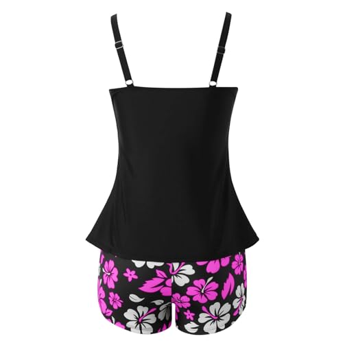Bikini dos nageur grand confort et maillot de bain rétro sexy taille haute galbant violet XXL