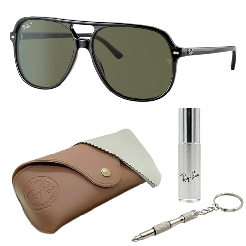 Image of Ray-Ban RB2198 BILL Square Shaped Sunglasses for Men & Women with Official RAYBAN Eyewear Kit