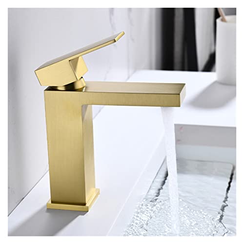 Mitigeur de lavabo carré eau chaude et froide pour vasque