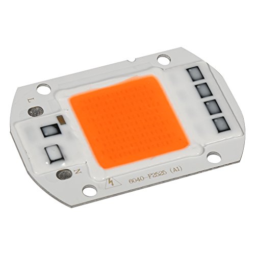 50W Full Spectrum Warm/White Led COB Chip Grow Light Growth Lamp Garden Hydroponic Plant for Indoor Plants Seeding Veg Bloom Hydroponic Growing Lamps
