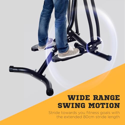 HOMCOM Air Walker with LCD Monitor, Elliptical Trainer for Aerobic Exercise, Cross Trainers Exercise Machines for Home, 110kg Capacity, 96 x 60 x 152cm - Image 4