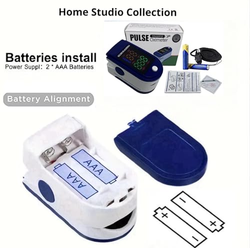 Home Studio Collection LK87 Finger Pulse Oximeter Larger Display Blood Oxygen Monitor thumb #6